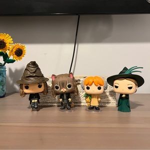 Funko Harry Potter Hermione Cat Ron Weasley Professor McGonagall Hogwarts